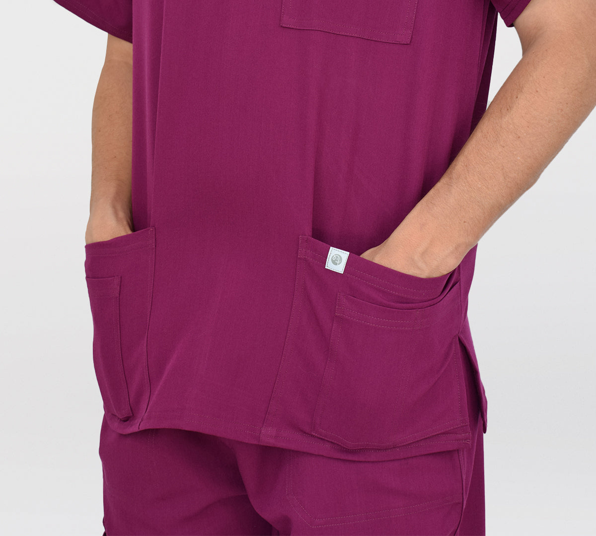 polera clinica burdeo