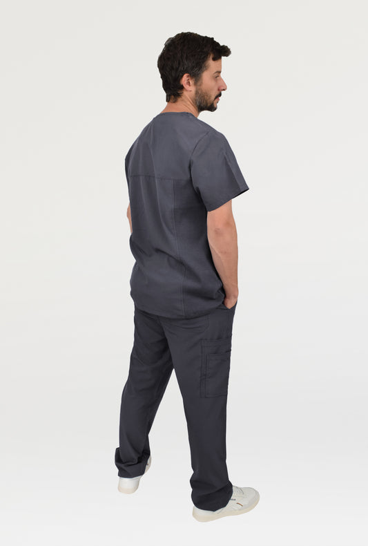 Pantalón Modelo Fit Gris Hombre