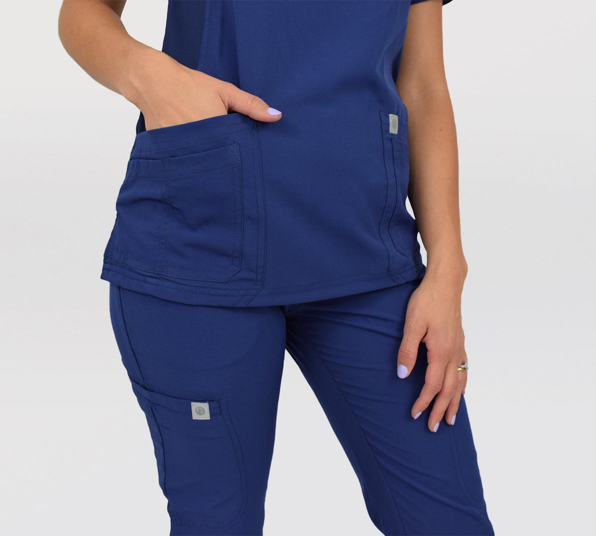 Polera Modelo Fit Azul Mujer
