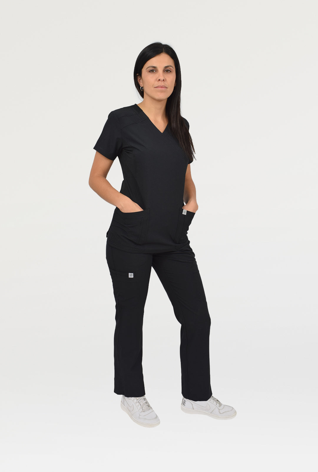 Polera Modelo Fit Negra Mujer
