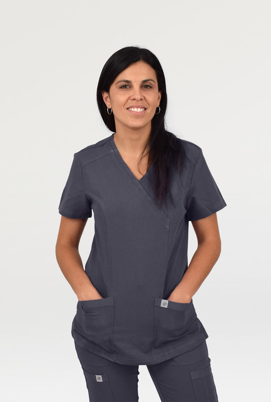 Polera Modelo Classic Gris Mujer