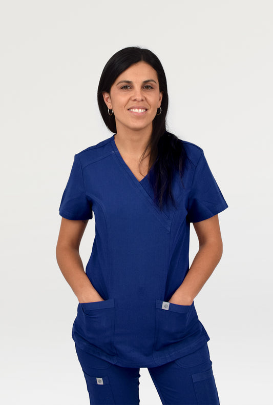 Polera Modelo Classic Azul Mujer