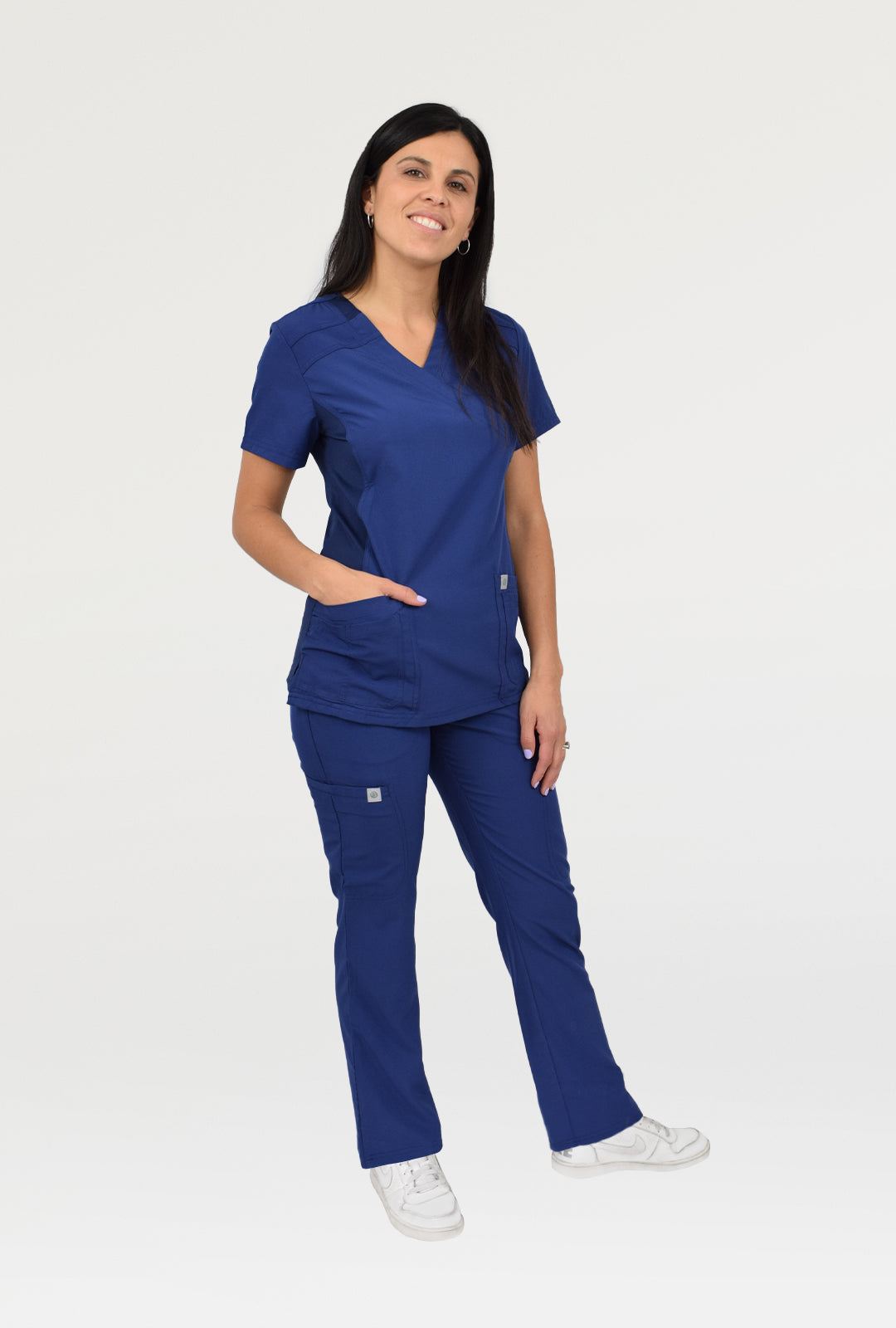 Polera Modelo Fit Azul Mujer