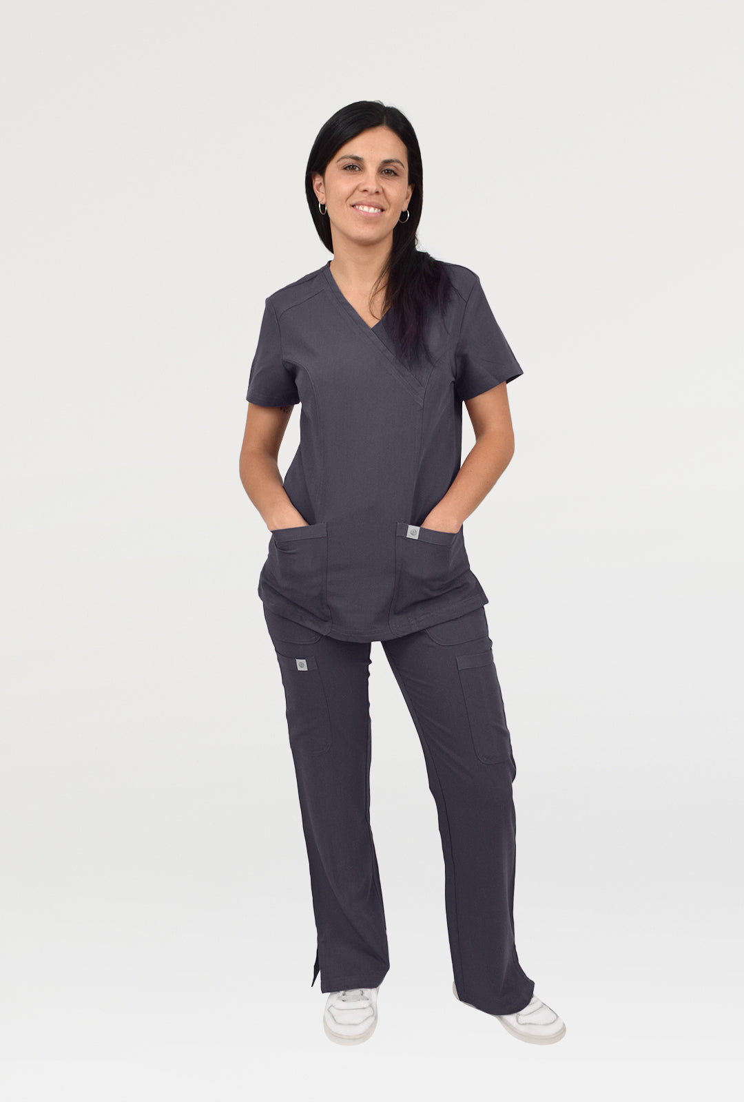 Polera Modelo Classic Gris Mujer