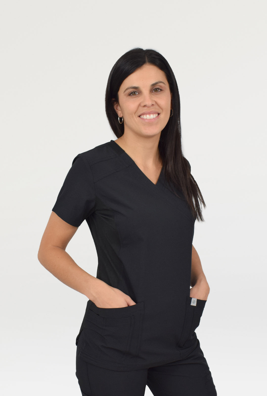 Polera Modelo Fit Negra Mujer