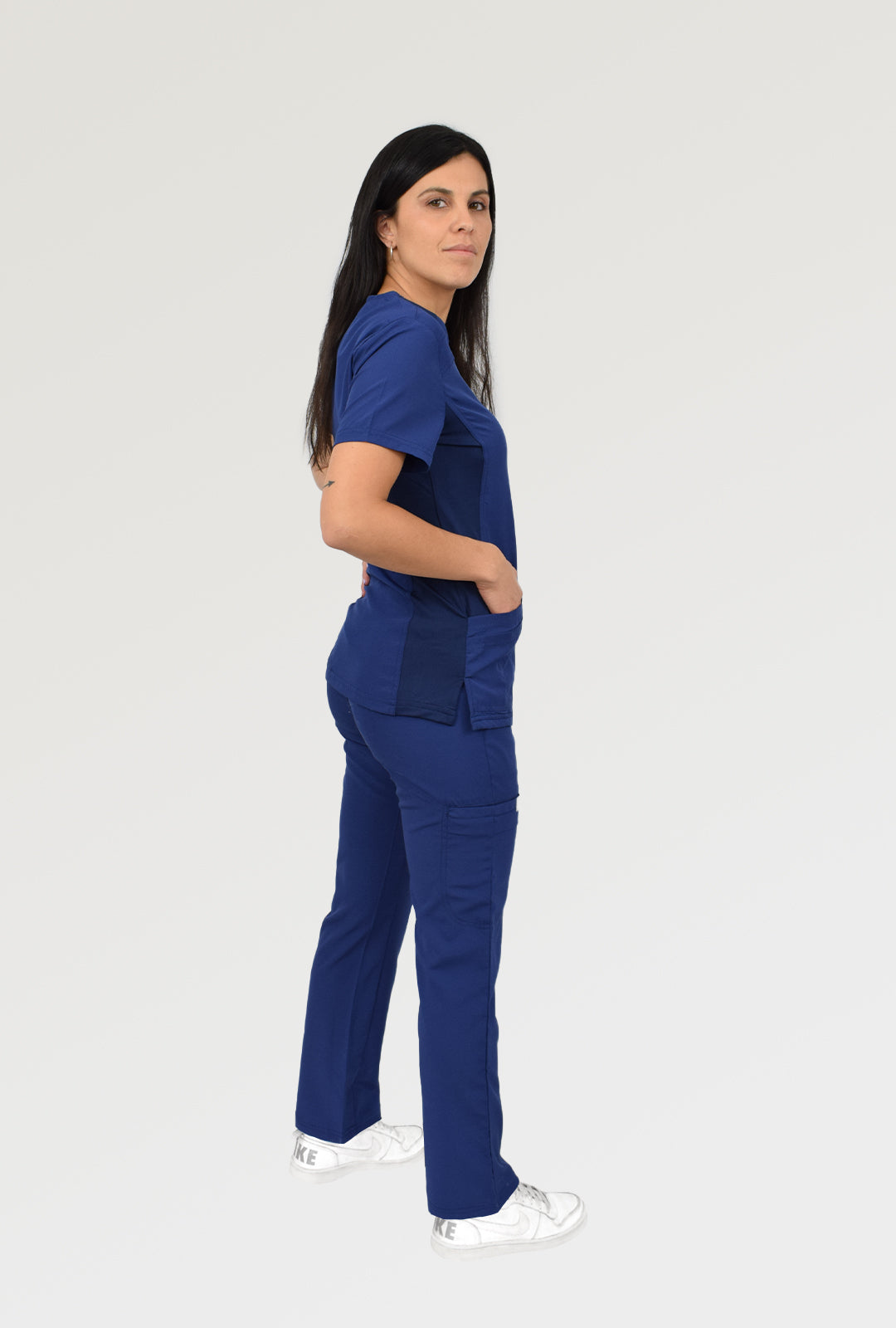 Polera Modelo Fit Azul Mujer