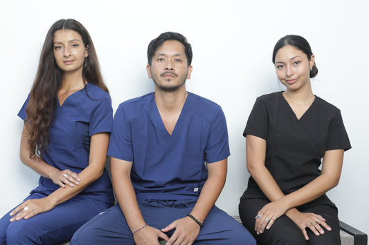 profesionales de la salud descansando