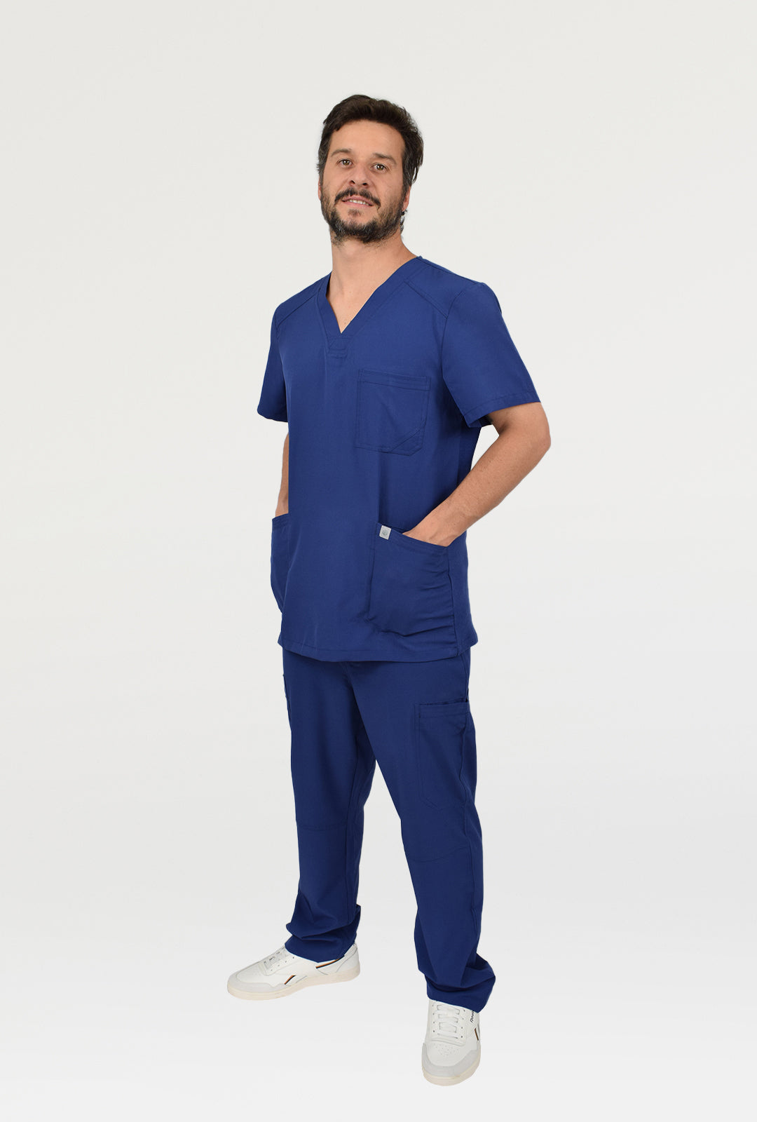 traje clinico azul hombre